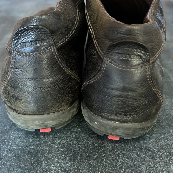 Prada Men’s Brown Soft Leather Lace Ups - Picture 4 of 5
